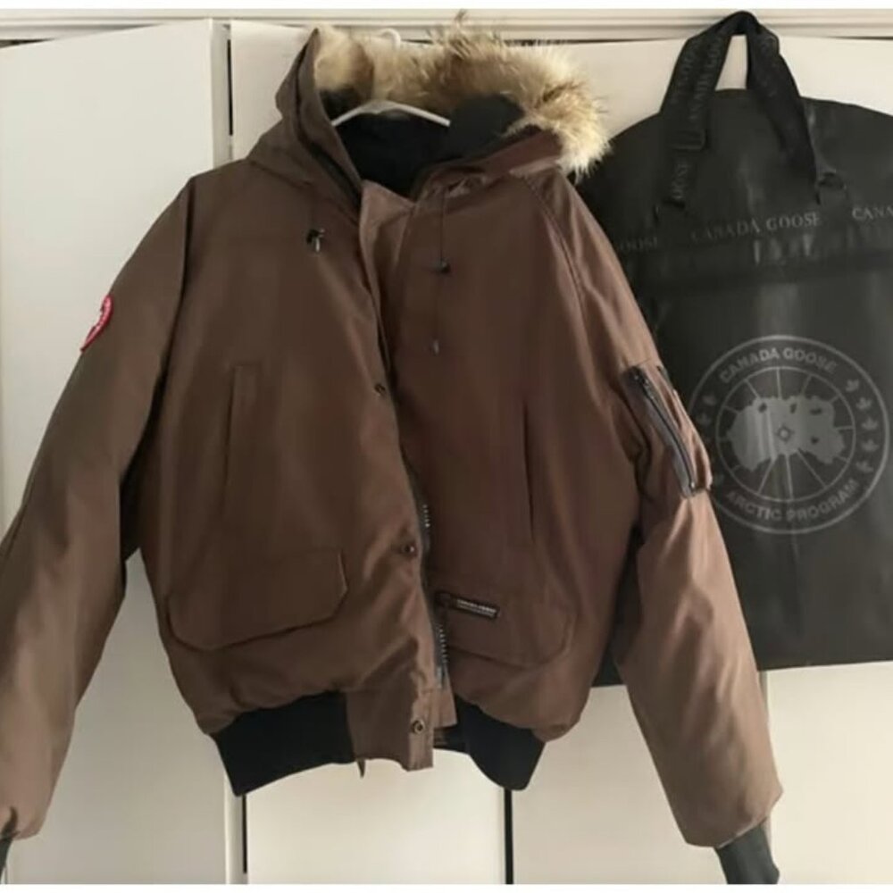 Canada Goose Mens Brown Jacket Chilliwack Bomber Jacket